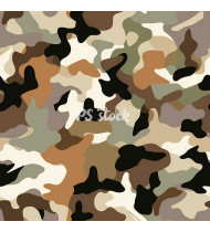 Camouflage Patterns - Hand Drawn Vector Illustrations