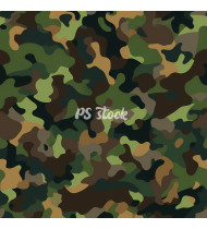 Camouflage Patterns - Hand Drawn Vector Illustrations