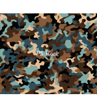 Camouflage Patterns - Hand Drawn Vector Illustrations