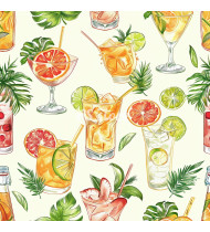 Cocktail Patterns - Hand-Drawn Vector Illustrations