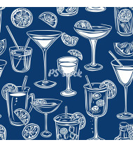 Cocktail Patterns - Hand-Drawn Vector Illustrations