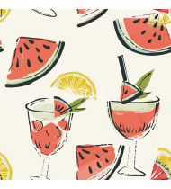 Cocktail Patterns - Hand-Drawn Vector Illustrations