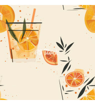 Cocktail Patterns - Hand-Drawn Vector Illustrations