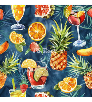 Cocktail Patterns - Hand-Drawn Vector Illustrations