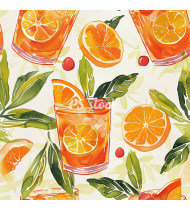 Cocktail Patterns - Hand-Drawn Vector Illustrations