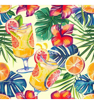 Cocktail Patterns - Hand-Drawn Vector Illustrations