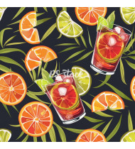 Cocktail Patterns - Hand-Drawn Vector Illustrations