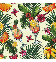 Cocktail Patterns - Hand-Drawn Vector Illustrations