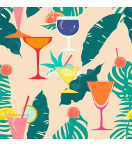 Cocktail Patterns - Hand-Drawn Vector Illustrations