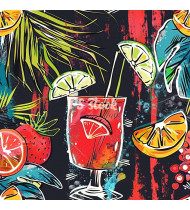 Cocktail Patterns - Hand-Drawn Vector Illustrations