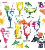 Cocktail Patterns - Hand-Drawn Vector Illustrations