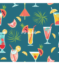 Cocktail Patterns - Hand-Drawn Vector Illustrations