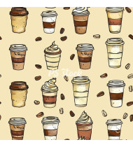 Coffee Patterns - Hand-Drawn Vector Illustrations