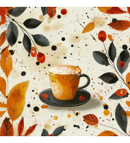 Coffee Patterns - Hand-Drawn Vector Illustrations