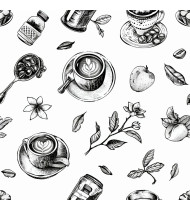 Coffee Patterns - Hand-Drawn Vector Illustrations