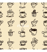 Coffee Patterns - Hand-Drawn Vector Illustrations