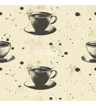 Coffee Patterns - Hand-Drawn Vector Illustrations