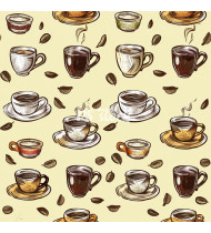 Coffee Patterns - Hand-Drawn Vector Illustrations