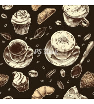 Coffee Patterns - Hand-Drawn Vector Illustrations