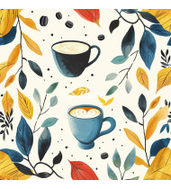 Coffee Patterns - Hand-Drawn Vector Illustrations