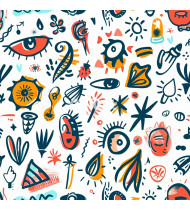 Doodle Patterns - Hand-Drawn Vector Illustrations