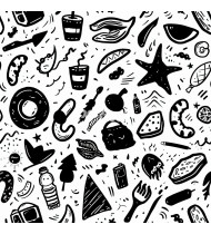 Doodle Patterns - Hand-Drawn Vector Illustrations