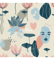 Feminine Patterns - Hand-Drawn Vector Illustrations