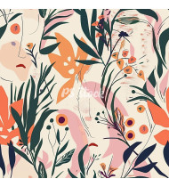 Feminine Patterns - Hand-Drawn Vector Illustrations