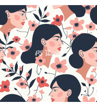 Feminine Patterns - Hand-Drawn Vector Illustrations