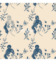 Feminine Patterns - Hand-Drawn Vector Illustrations