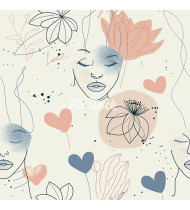 Feminine Patterns - Hand-Drawn Vector Illustrations