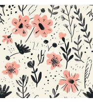 Feminine Patterns - Hand-Drawn Vector Illustrations