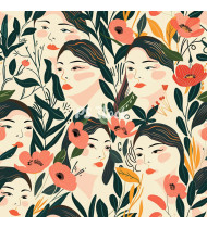 Feminine Patterns - Hand-Drawn Vector Illustrations