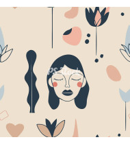 Feminine Patterns - Hand-Drawn Vector Illustrations