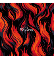 Fire Patterns - Hand-Drawn Vector Illustrations