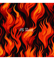 Fire Patterns - Hand-Drawn Vector Illustrations