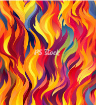 Fire Patterns - Hand-Drawn Vector Illustrations