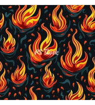 Fire Patterns - Hand-Drawn Vector Illustrations