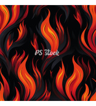 Fire Patterns - Hand-Drawn Vector Illustrations