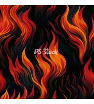 Fire Patterns - Hand-Drawn Vector Illustrations