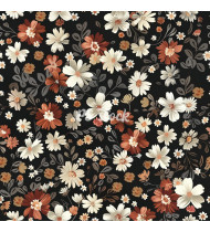 Flower Patterns - Hand-Drawn Vector Illustrations