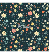 Flower Patterns - Hand-Drawn Vector Illustrations