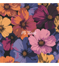 Flower Patterns - Hand-Drawn Vector Illustrations