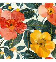 Flower Patterns - Hand-Drawn Vector Illustrations