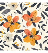 Flower Patterns - Hand-Drawn Vector Illustrations