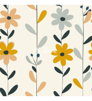 Flower Patterns - Hand-Drawn Vector Illustrations