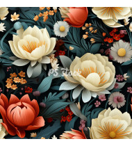 Flower Patterns - Hand-Drawn Vector Illustrations