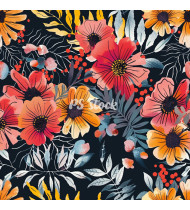 Flower Patterns - Hand-Drawn Vector Illustrations