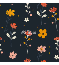 Flower Patterns - Hand-Drawn Vector Illustrations