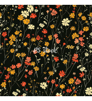 Flower Patterns - Hand-Drawn Vector Illustrations